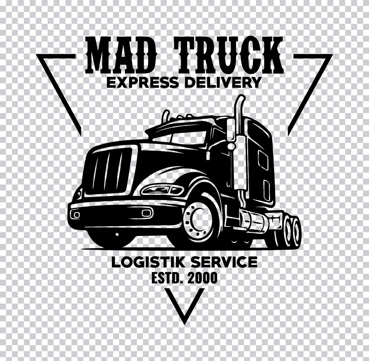 Mad Truck Express Logistics DTF Transfer