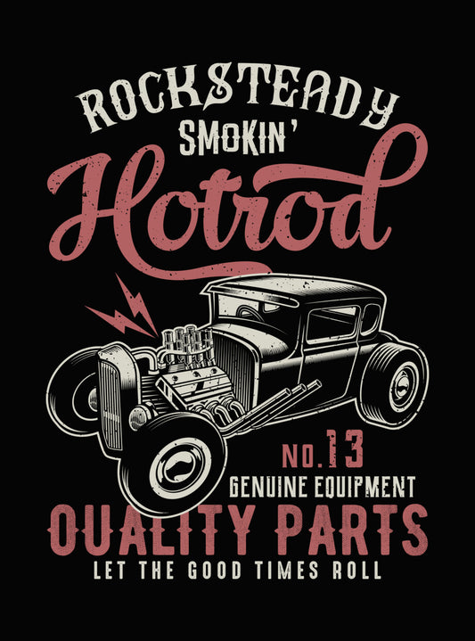 Rocksteady Smokin' Hotrod DTF Transfer