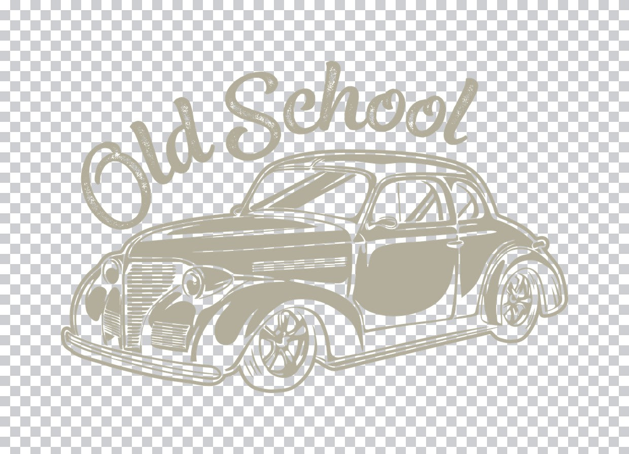 Old School Classic Car DTF Transfer