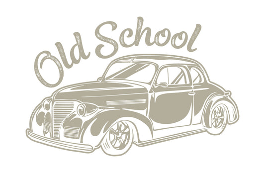 Old School Classic Car DTF Transfer