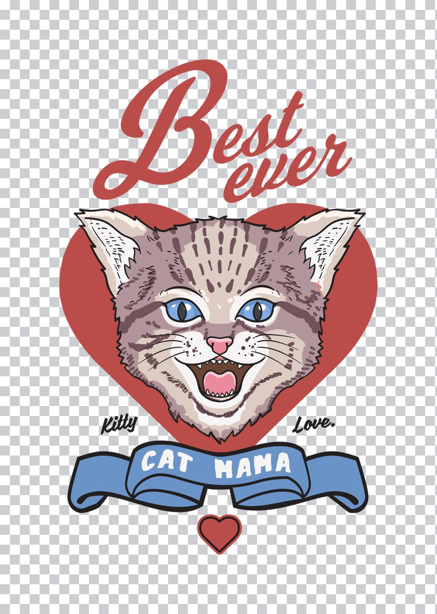 Best Ever Cat Mama DTF Transfer