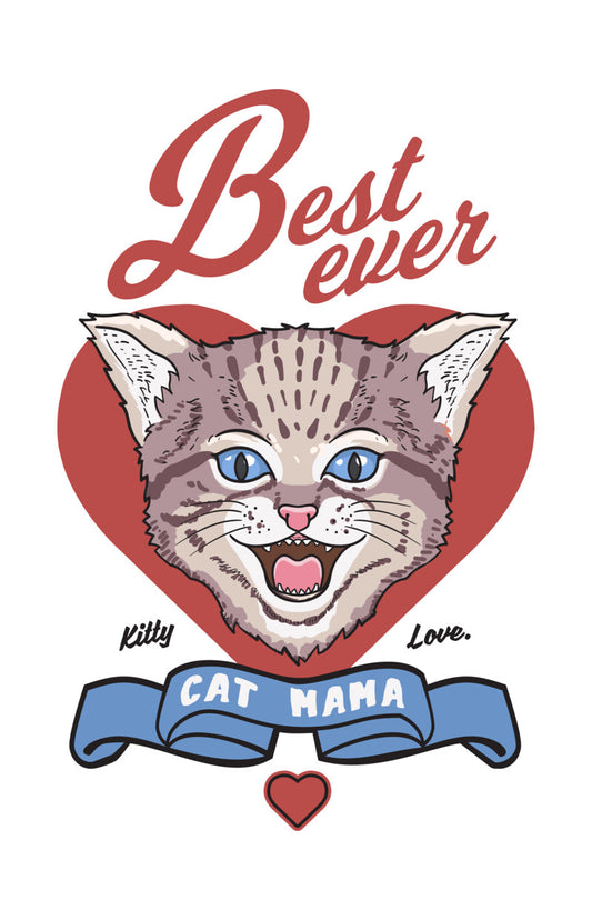 Best Ever Cat Mama DTF Transfer