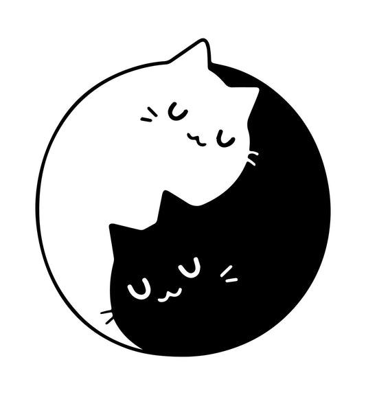 Yin Yang Cats DTF Transfer