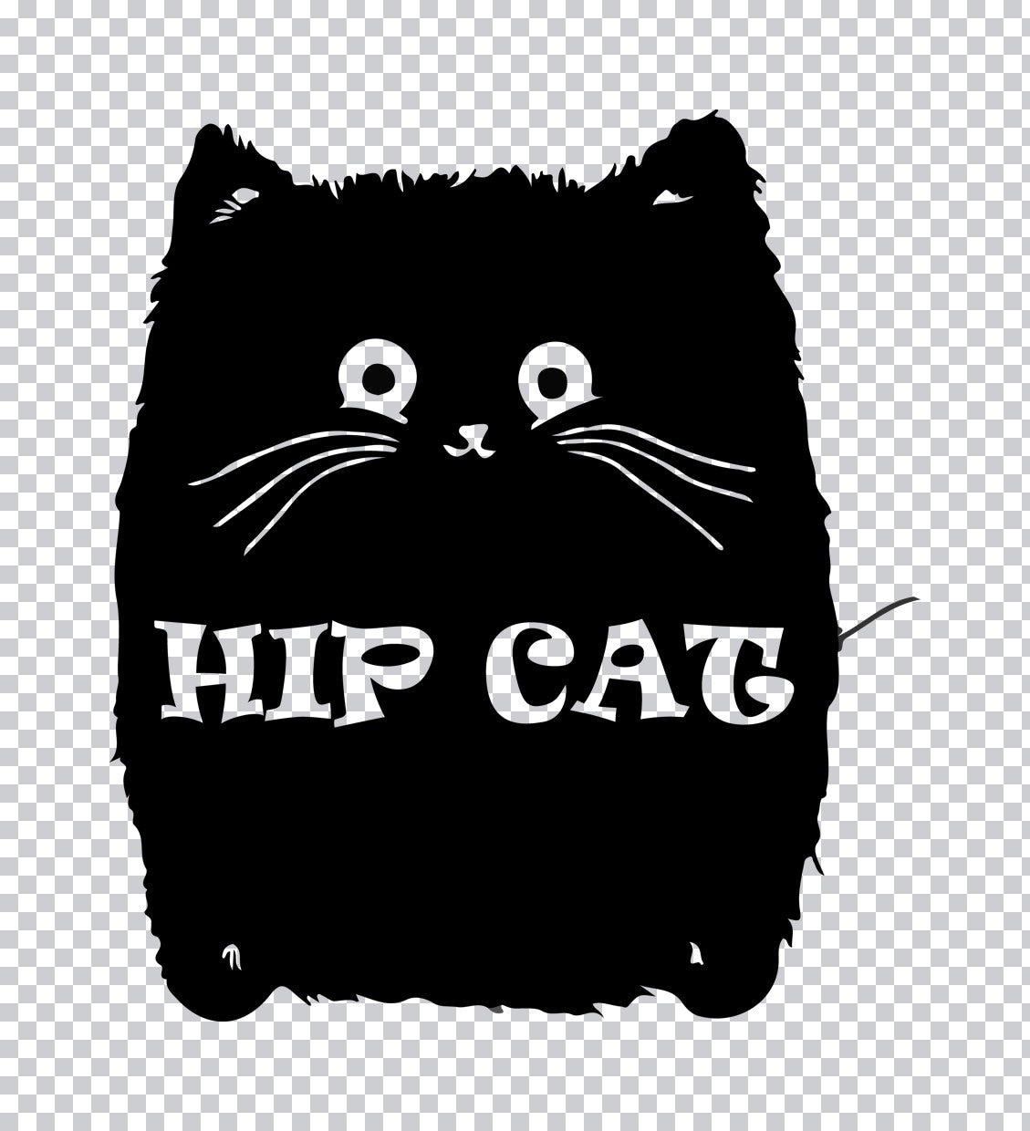 Hip Cat Graphic DTF Transfer