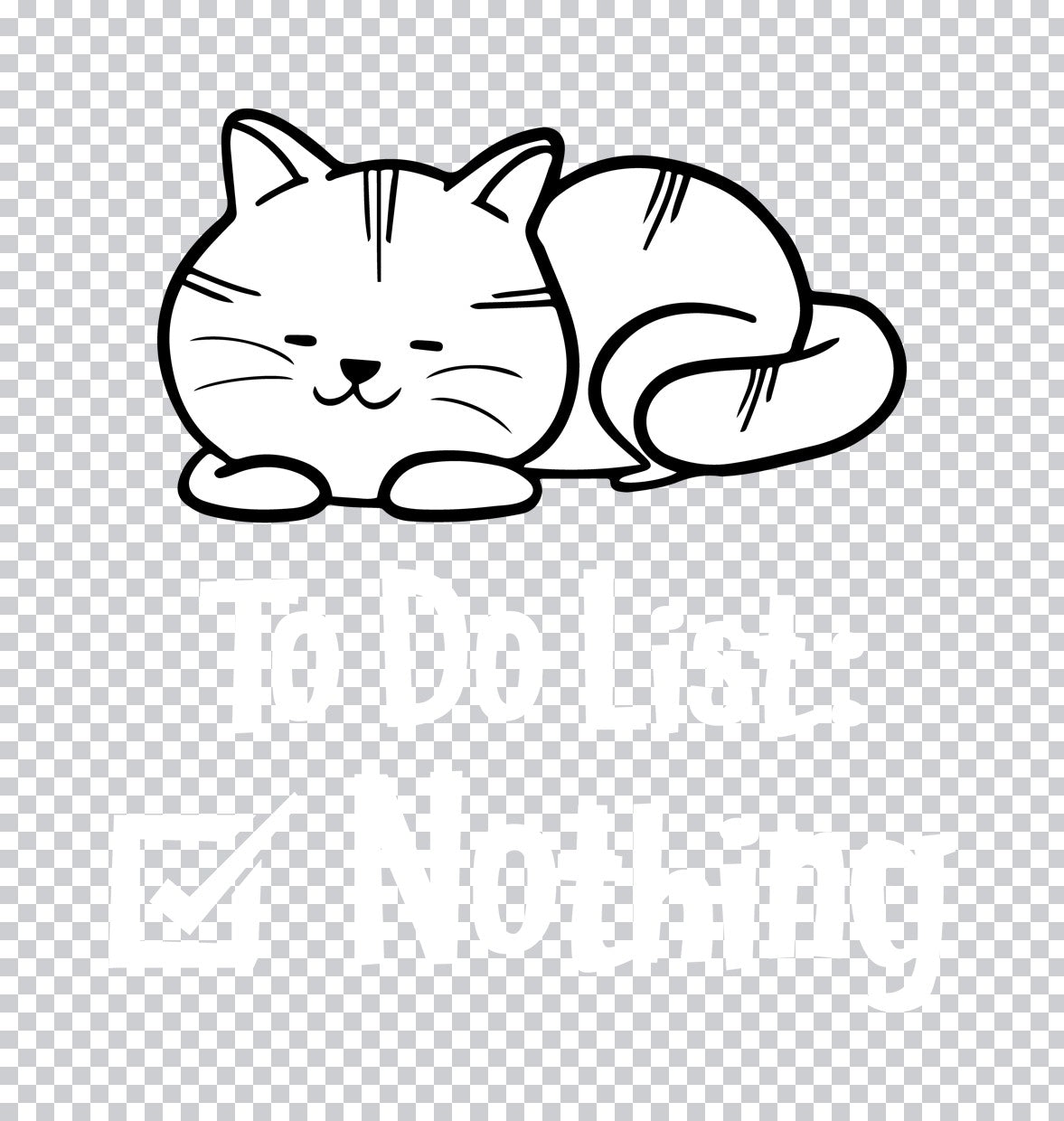 Sleeping Tabby Cat DTF Transfer
