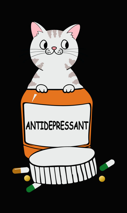 Cat Antidepressant DTF Transfer