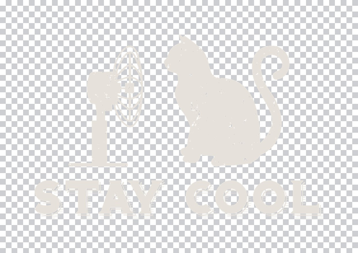 Stay Cool Cat with Fan DTF Transfer