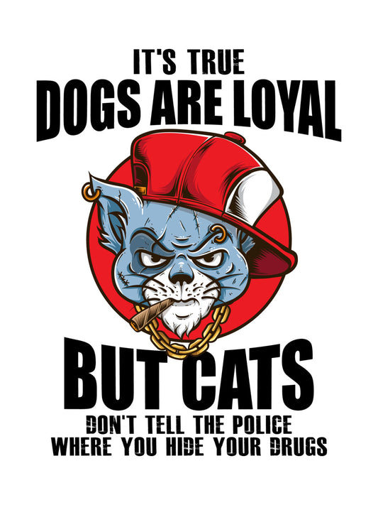 Thug Life Cat Funny Quote DTF Transfer
