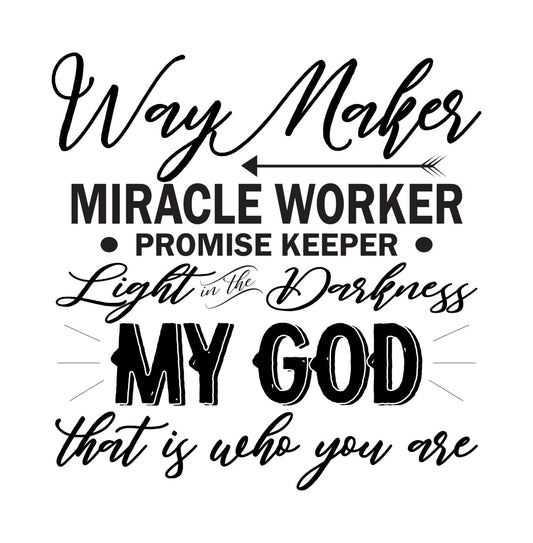 Psalm 27 Be Strong DTF Transfer