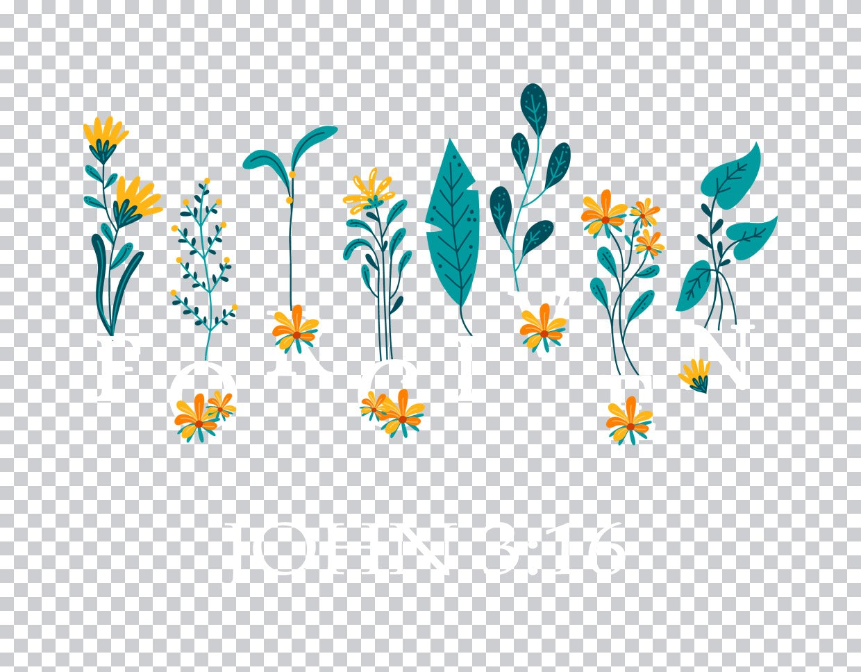 Boho Wildflower Garden DTF Transfer