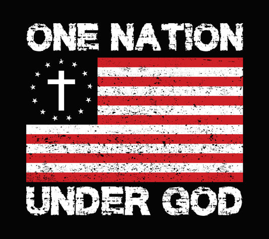 Distressed Red American Flag DTF Transfer