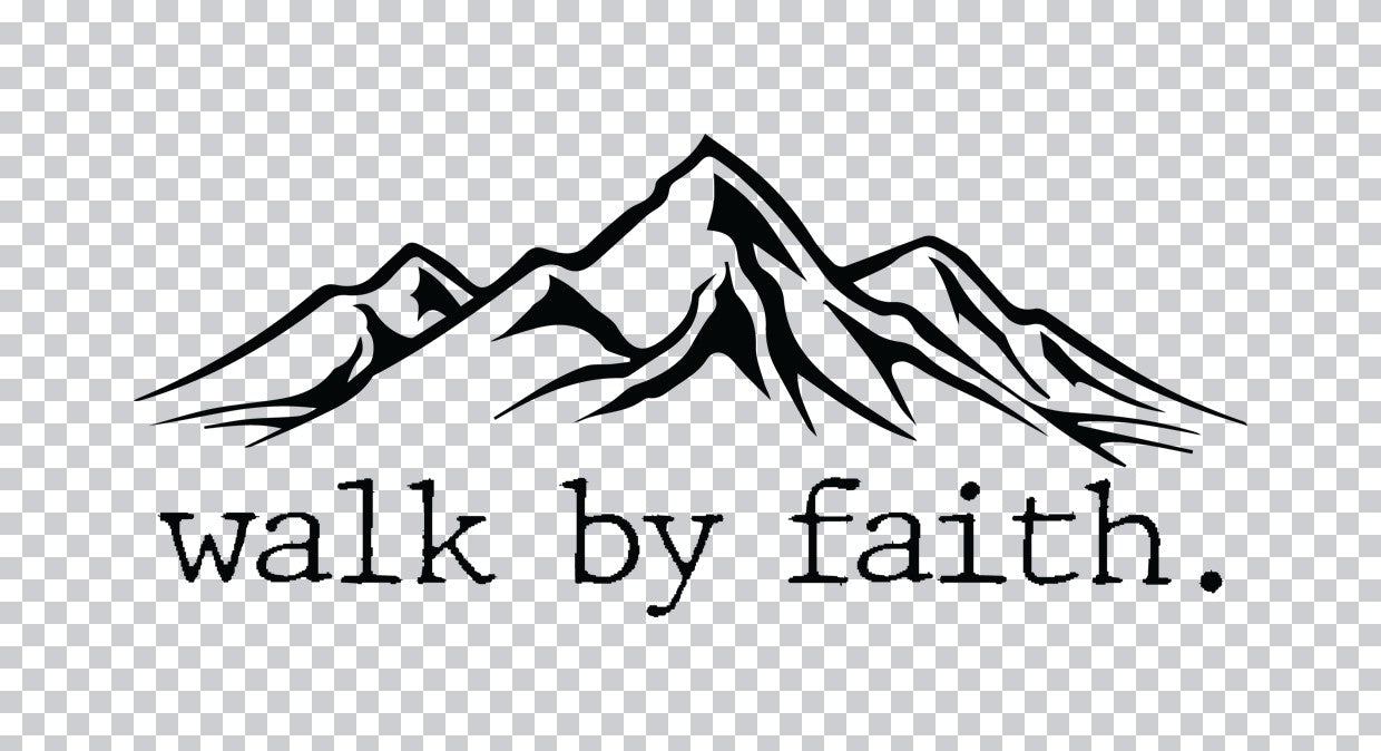 Walk By Faith Mountain DTF Transfer