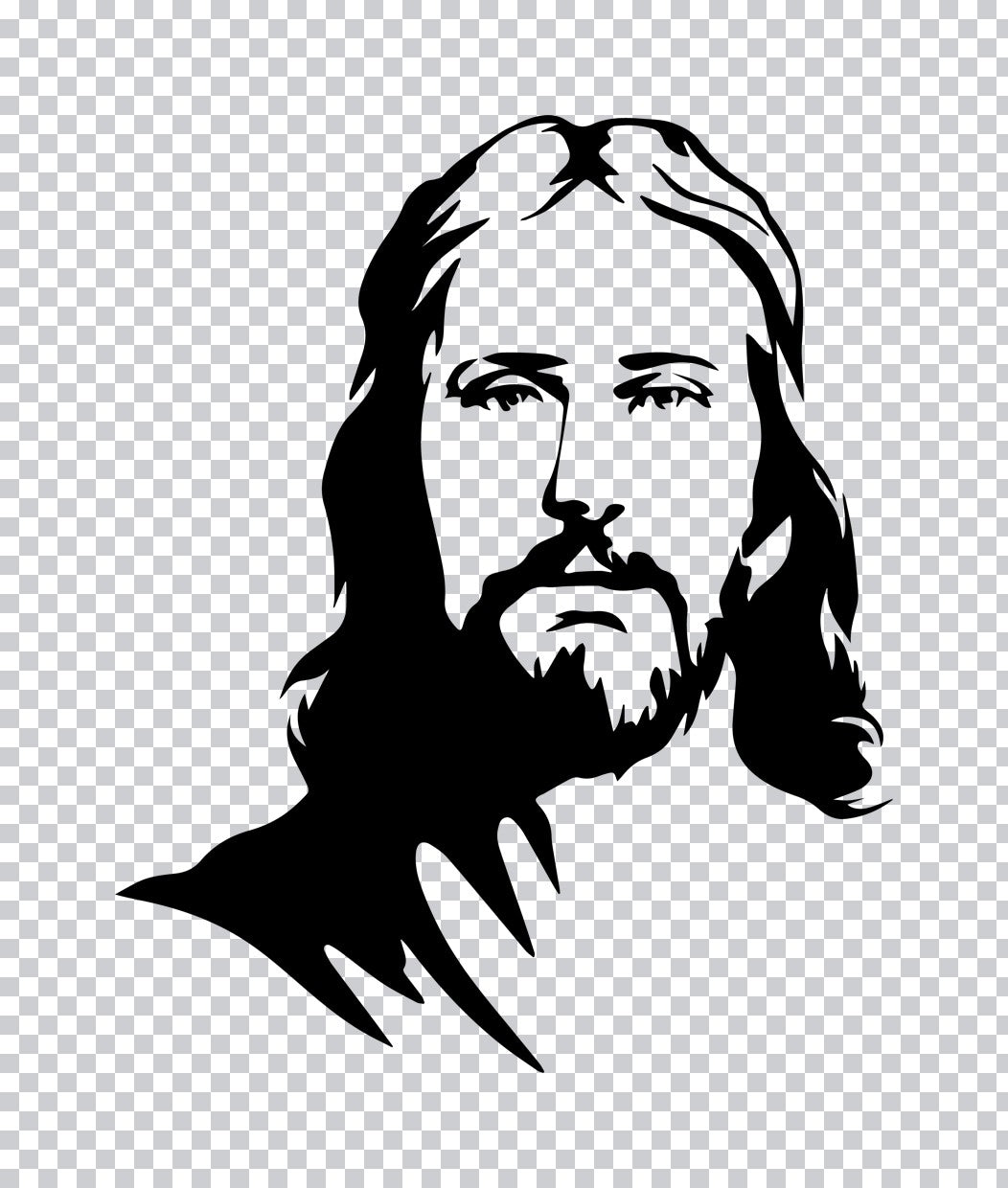 Portrait Of Jesus DTF Transfer