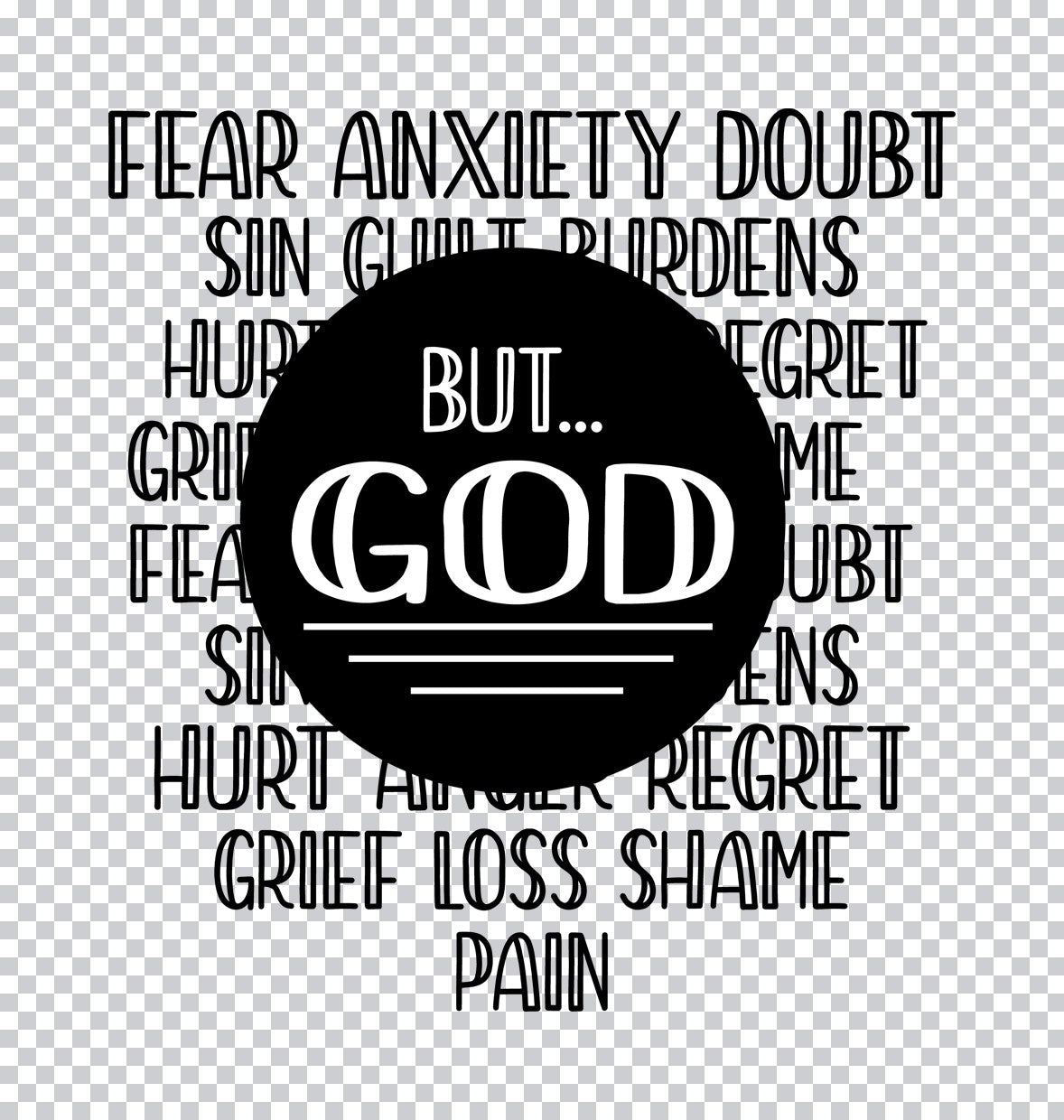 But God Inspirational DTF Transfer