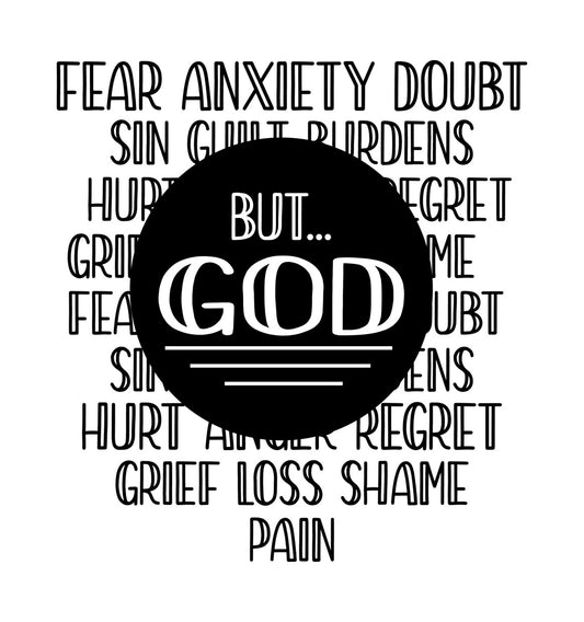 But God Inspirational DTF Transfer