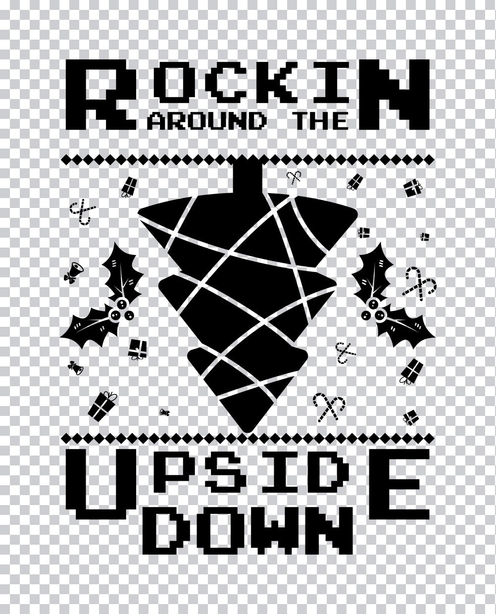 Rockin Around the Upside Down DTF Transfer