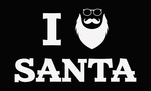I Heart Santa Beard DTF Transfer