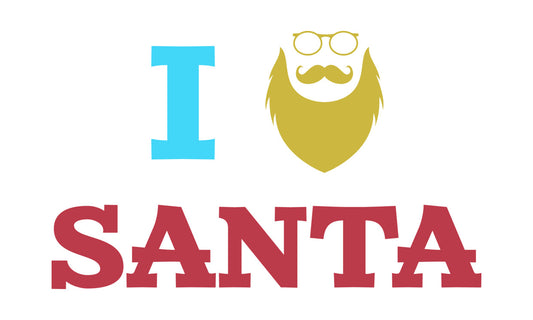I Love Santa Beard Graphic DTF Transfer