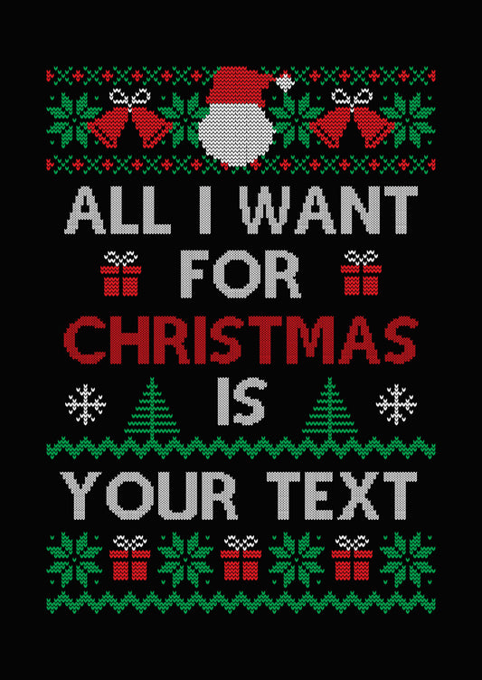 Christmas Sweater Pattern DTF Transfer