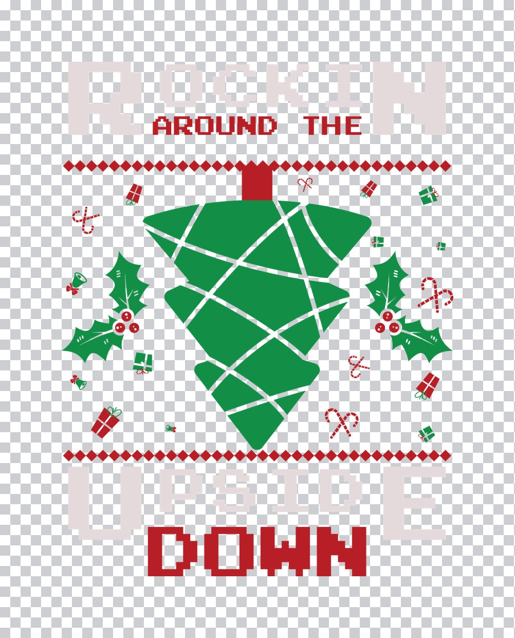 Rockin Around the Upside Down DTF Transfer