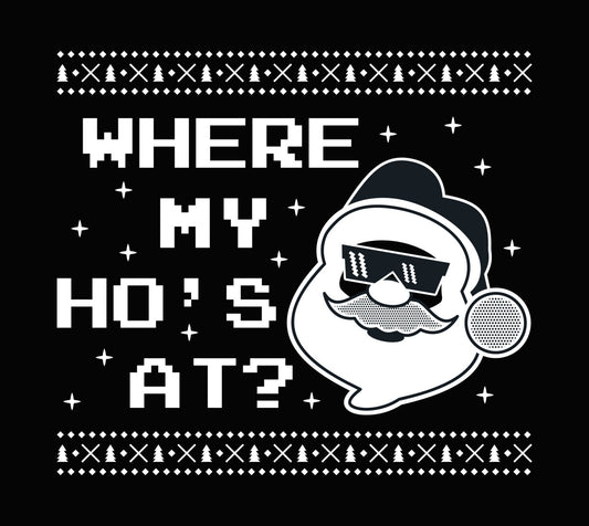 Cool Santa with Sunglasses DTF Transfer