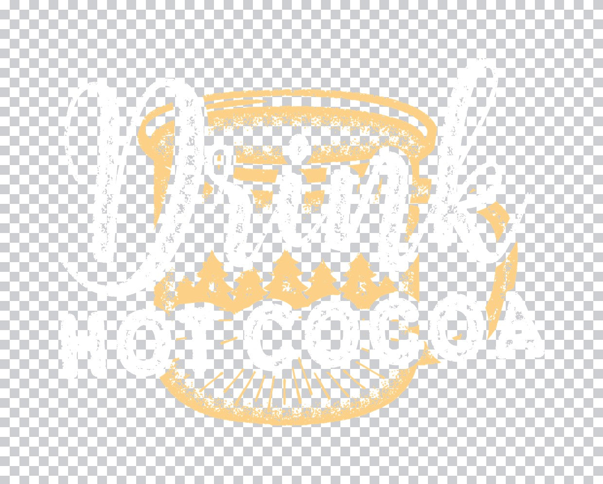 Christmas Mug Forest Scene DTF Transfer
