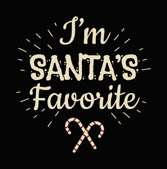 I'm Santa's Favorite Christmas DTF Transfer