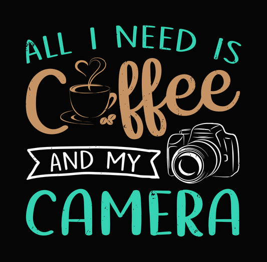 Coffee and Camera DTF Transfer