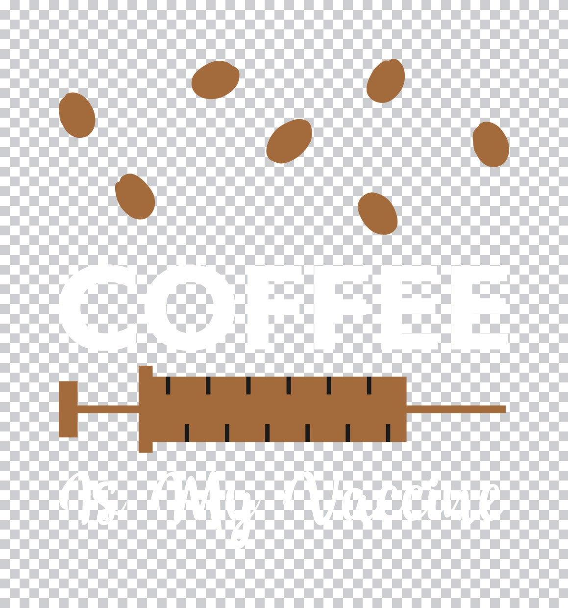 Coffee Beans and Syringe DTF Transfer