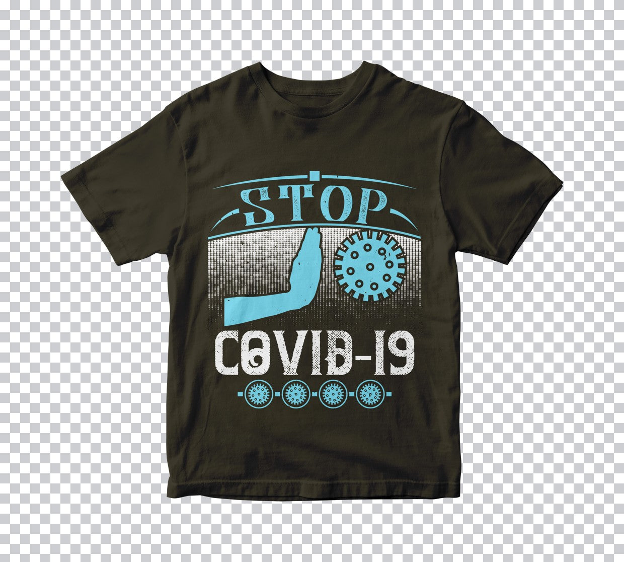 Stop COVID-19 Graphic DTF Transfer