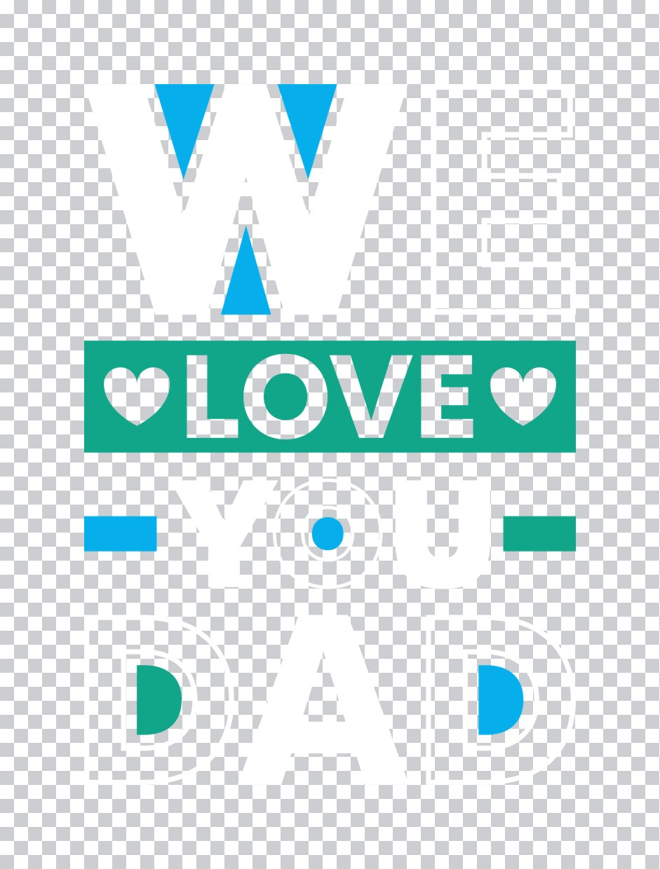 Geometric LOVE Graphic DTF Transfer