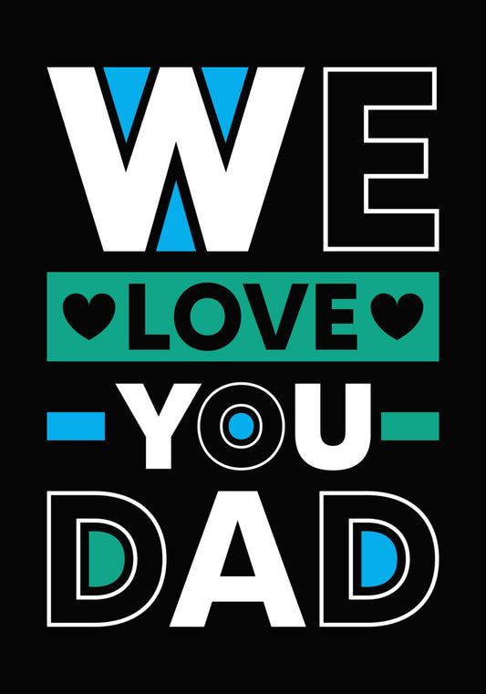Geometric LOVE Graphic DTF Transfer