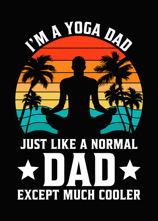 Retro Sunset Yoga Meditation DTF Transfer