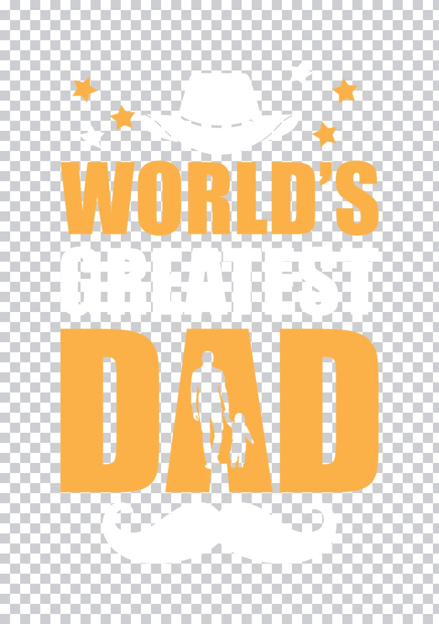 World's Best Dad Silhouette DTF Transfer
