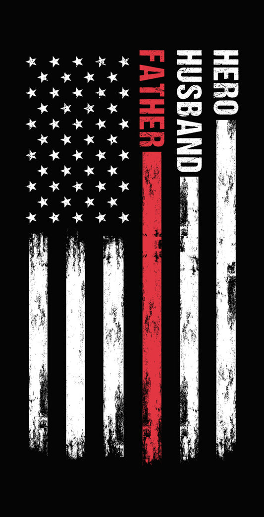 Vertical Father Distressed Text DTF Transfer