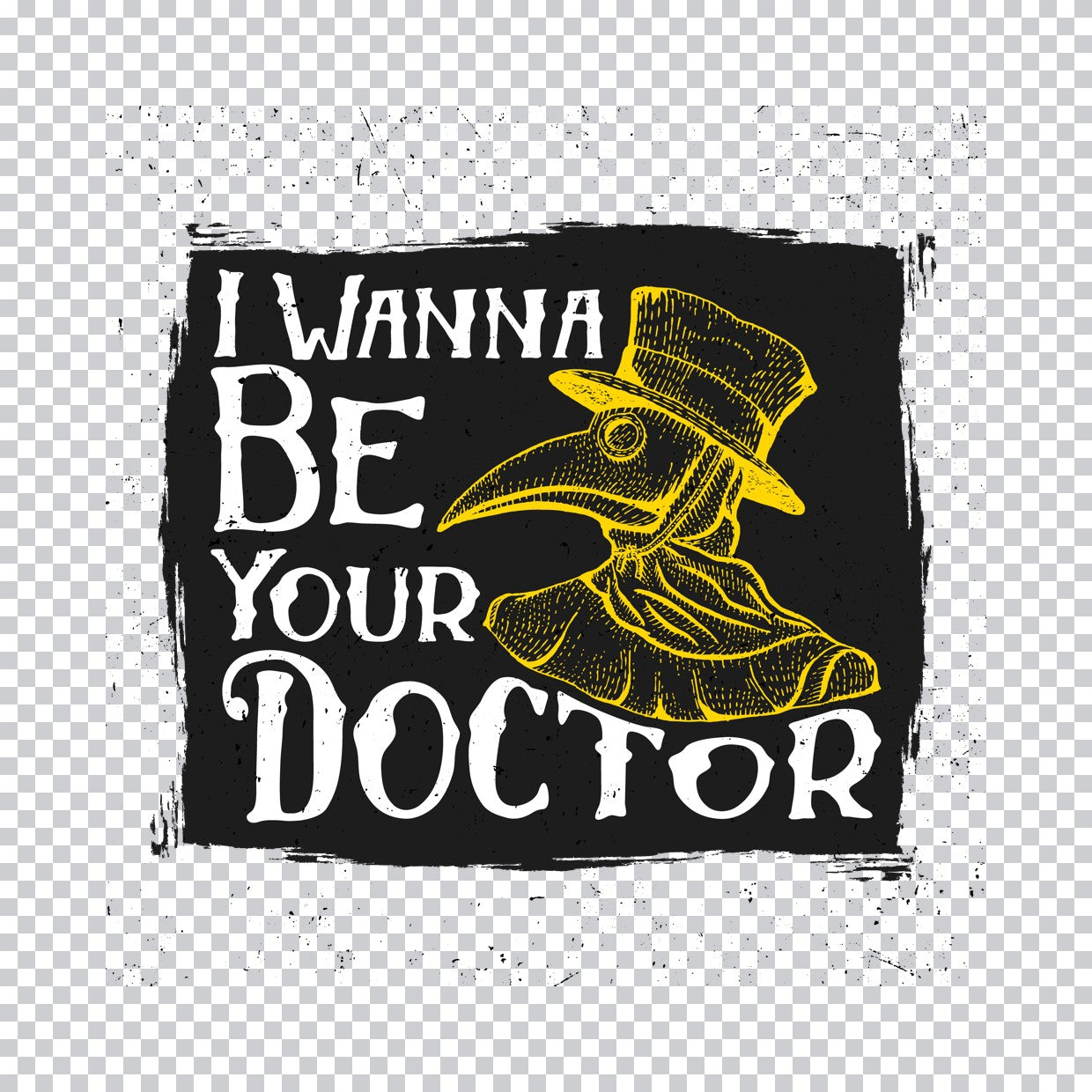 Vintage Plague Doctor DTF Transfer