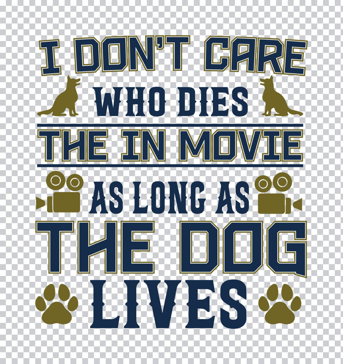 Movie Dog Lover DTF Transfer