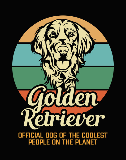 Golden Retriever Coolest People DTF Transfer
