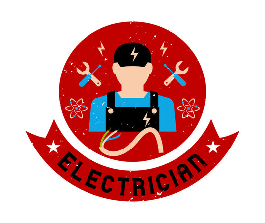 Professional Electrician Badge DTF Transfer