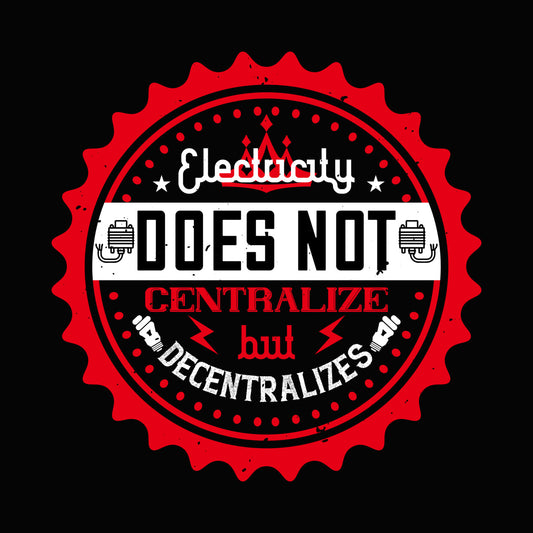 Electricity Decentralized Badge DTF Transfer