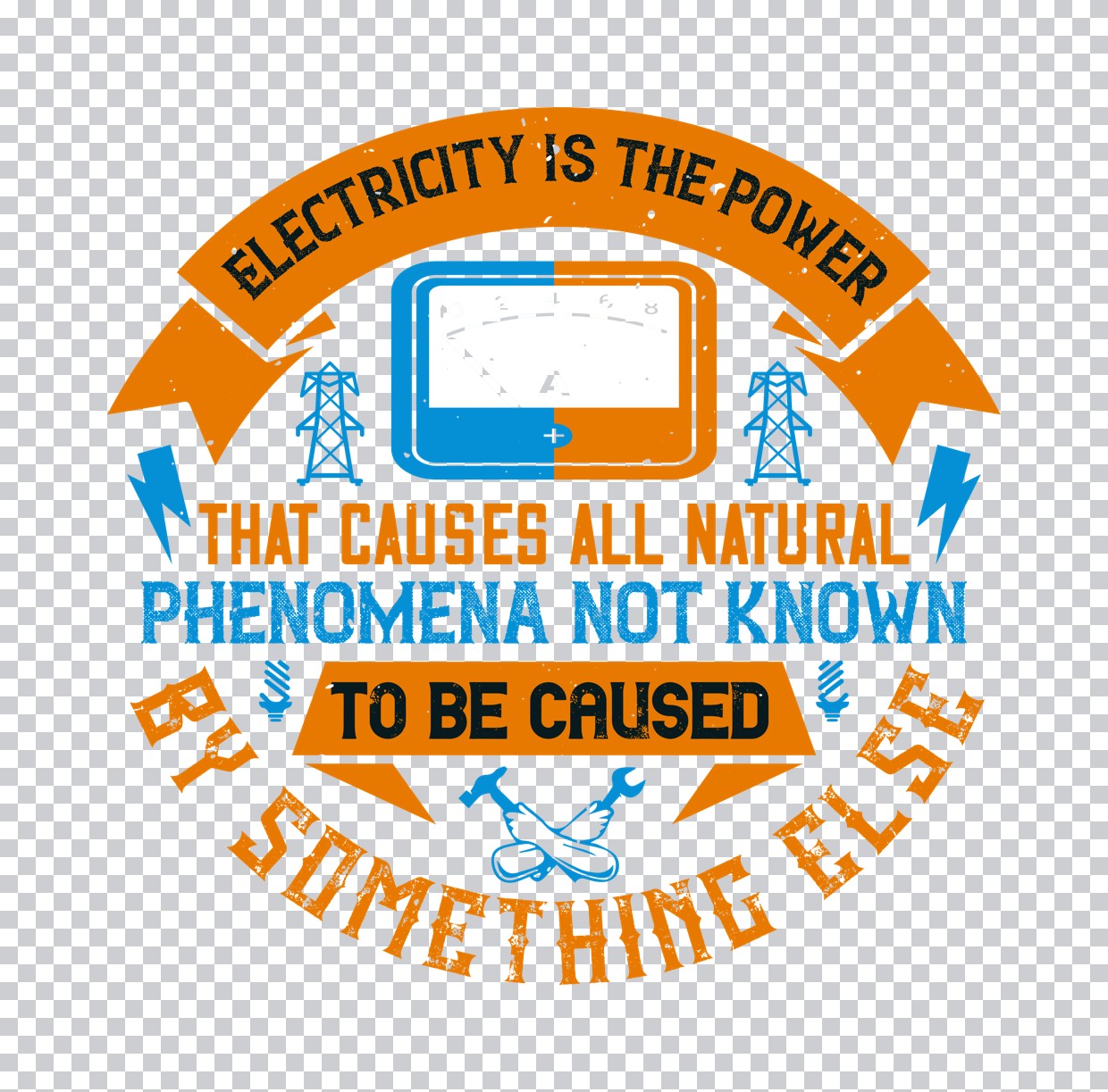 Electricity Is the Power DTF Transfer