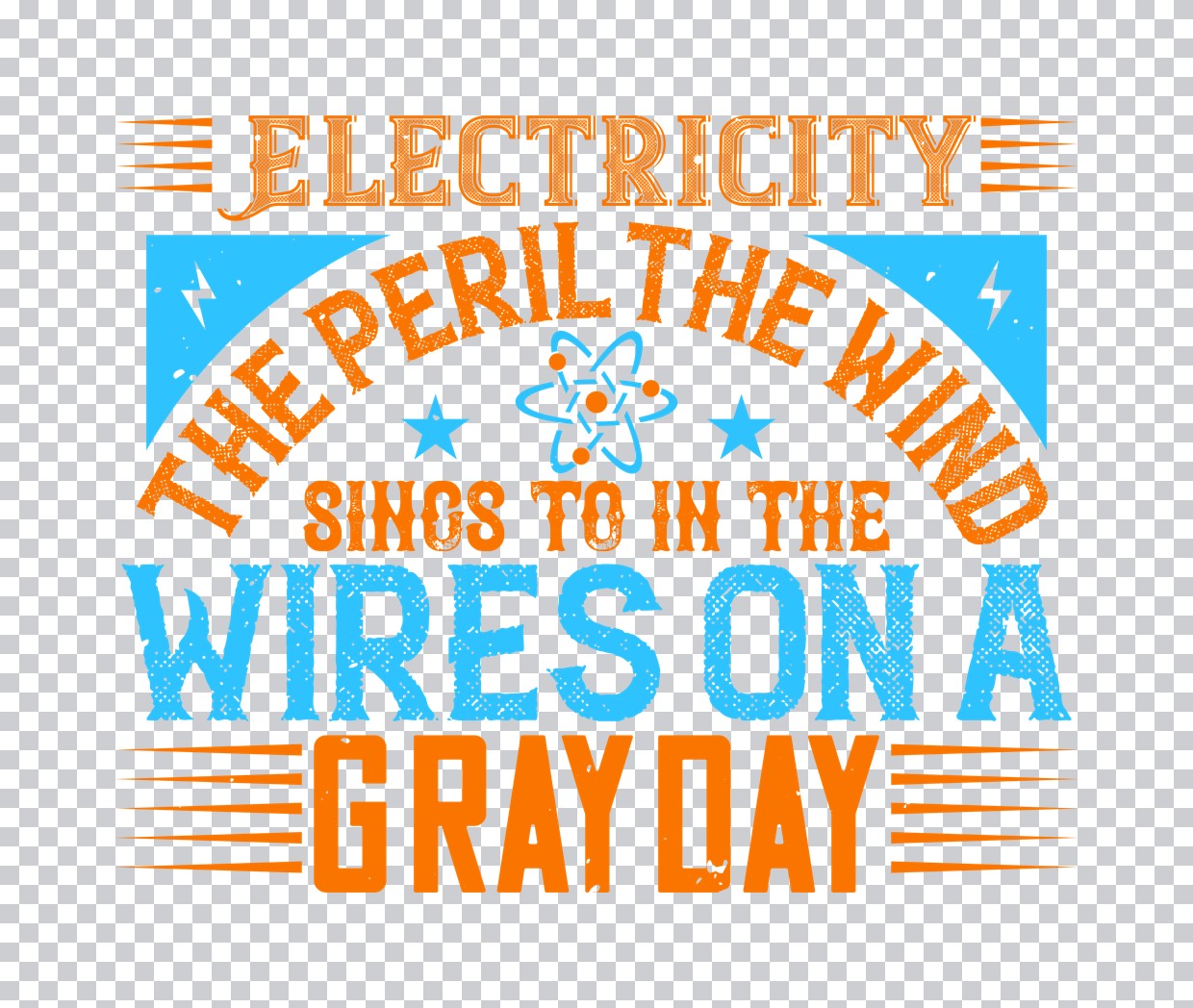 Electricity Wires Graphic DTF Transfer