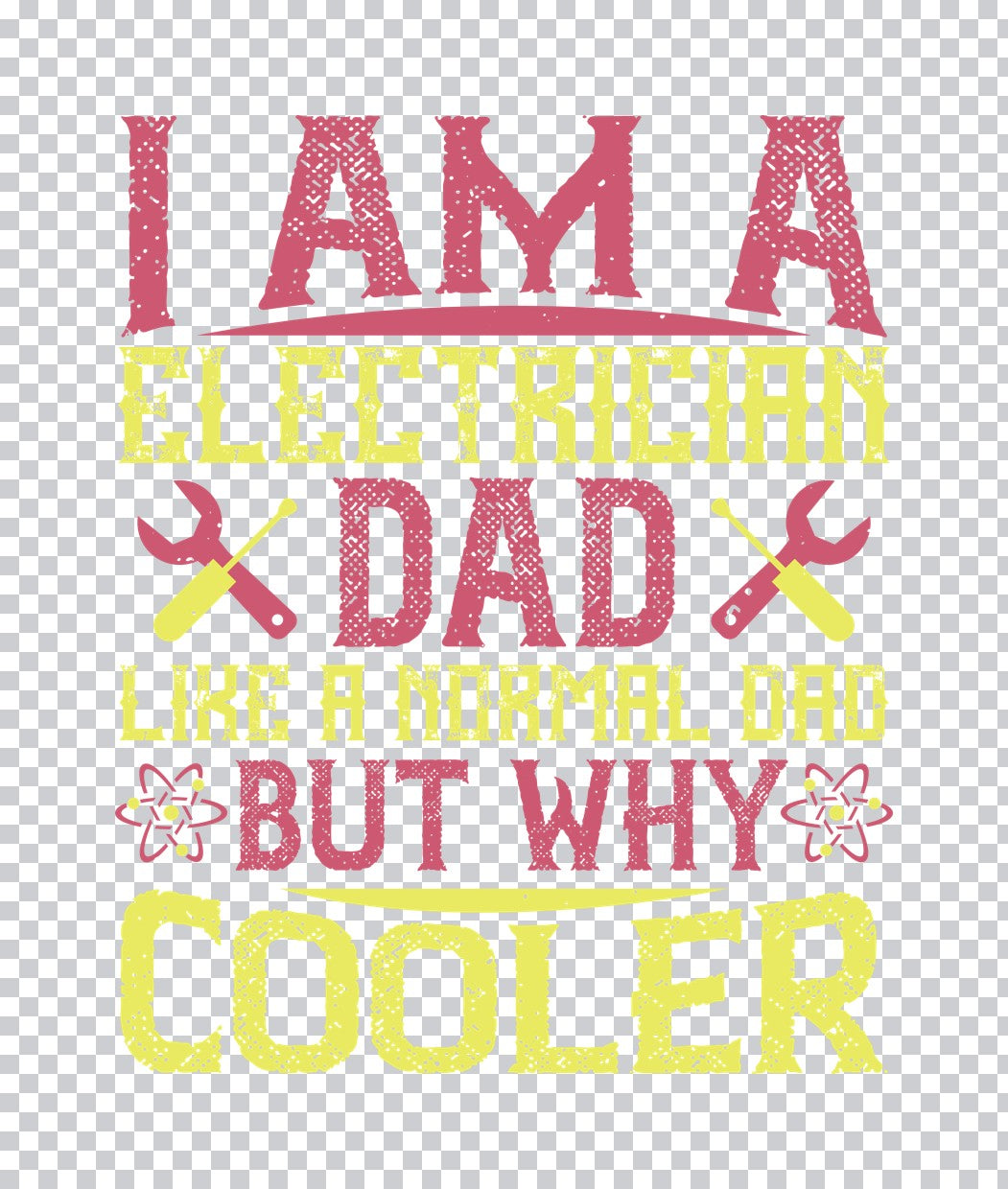 Electrician Dad Cooler DTF Transfer