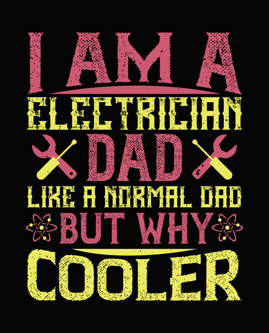 Electrician Dad Cooler DTF Transfer