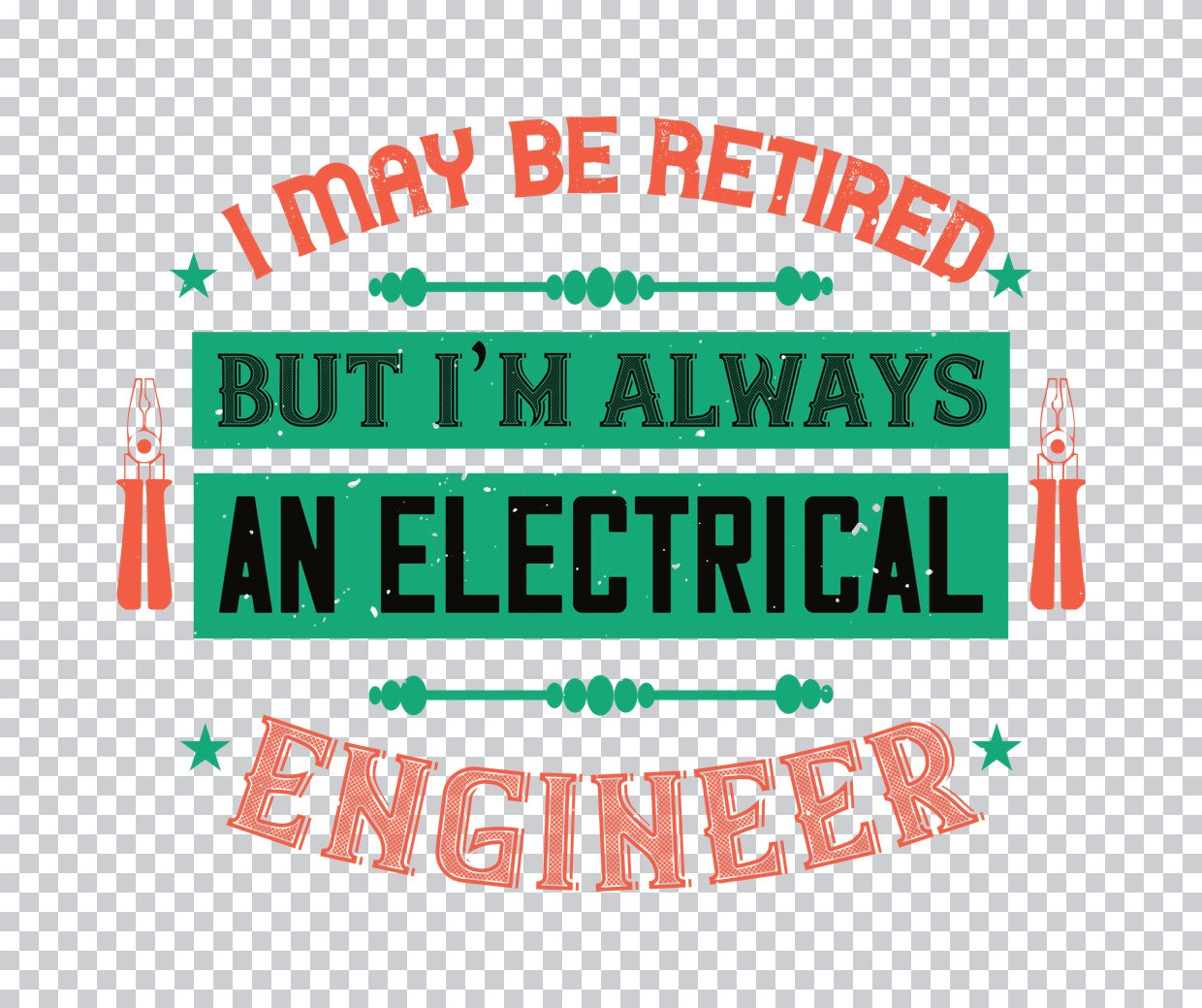 Retired Electrical Engineer DTF Transfer