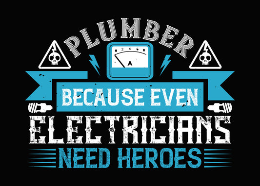Plumber Hero For Electricians DTF Transfer