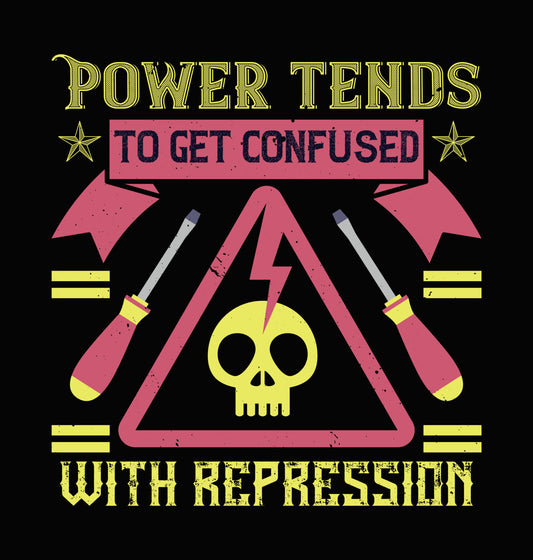 Power And Repression Skull DTF Transfer