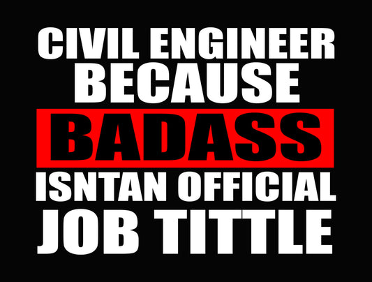 Badass Engineer Design DTF Transfer