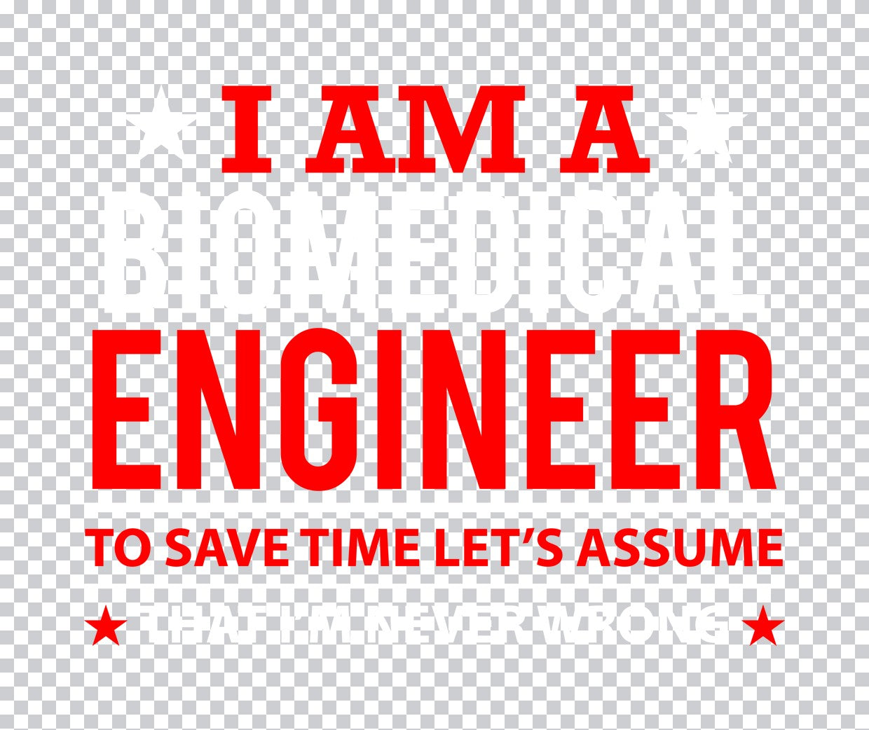 I Am An Engineer Assume DTF Transfer