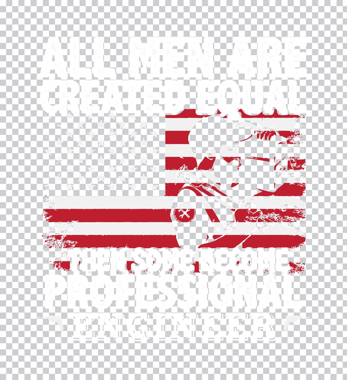 Patriotic Welder Engineer DTF Transfer